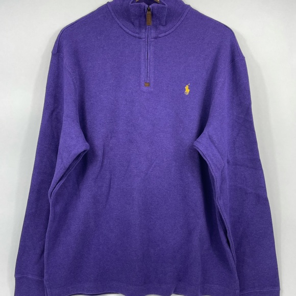 Polo Ralph Lauren Classic Quarter Zip Pullover Sweater - Picture 2 of 4